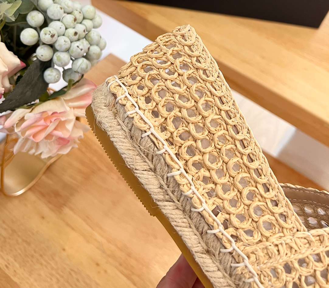 Pra*a Crochet Espadrilles Beige For Women 1S055N_3LLQ_F0018_F_020