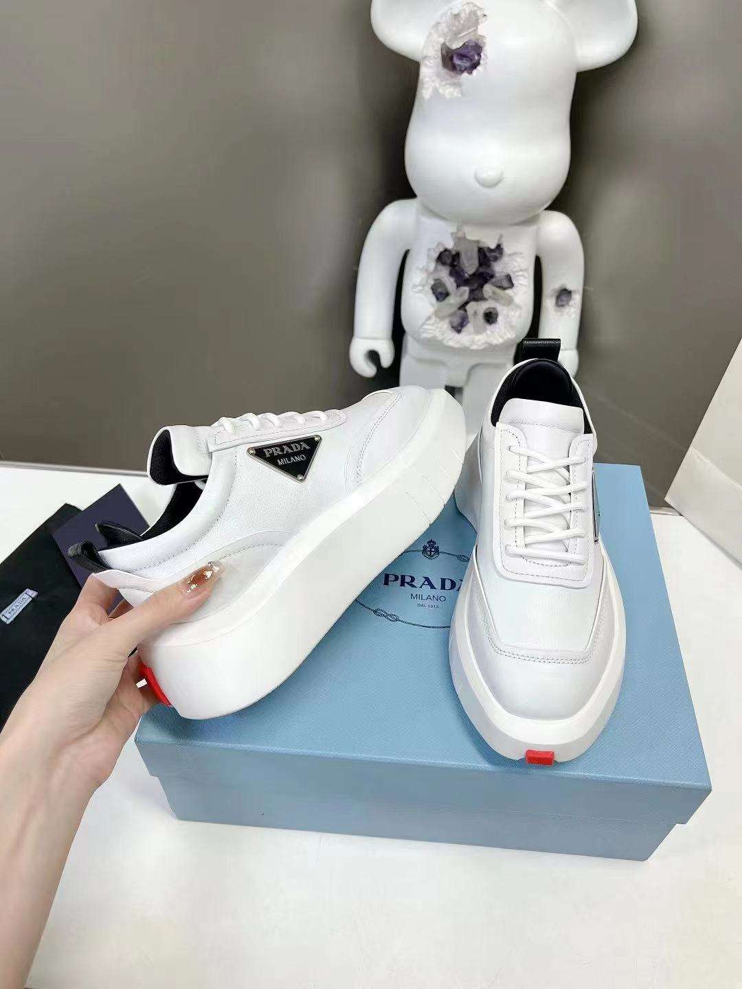 Pra*a Padded Sneakers White For Women