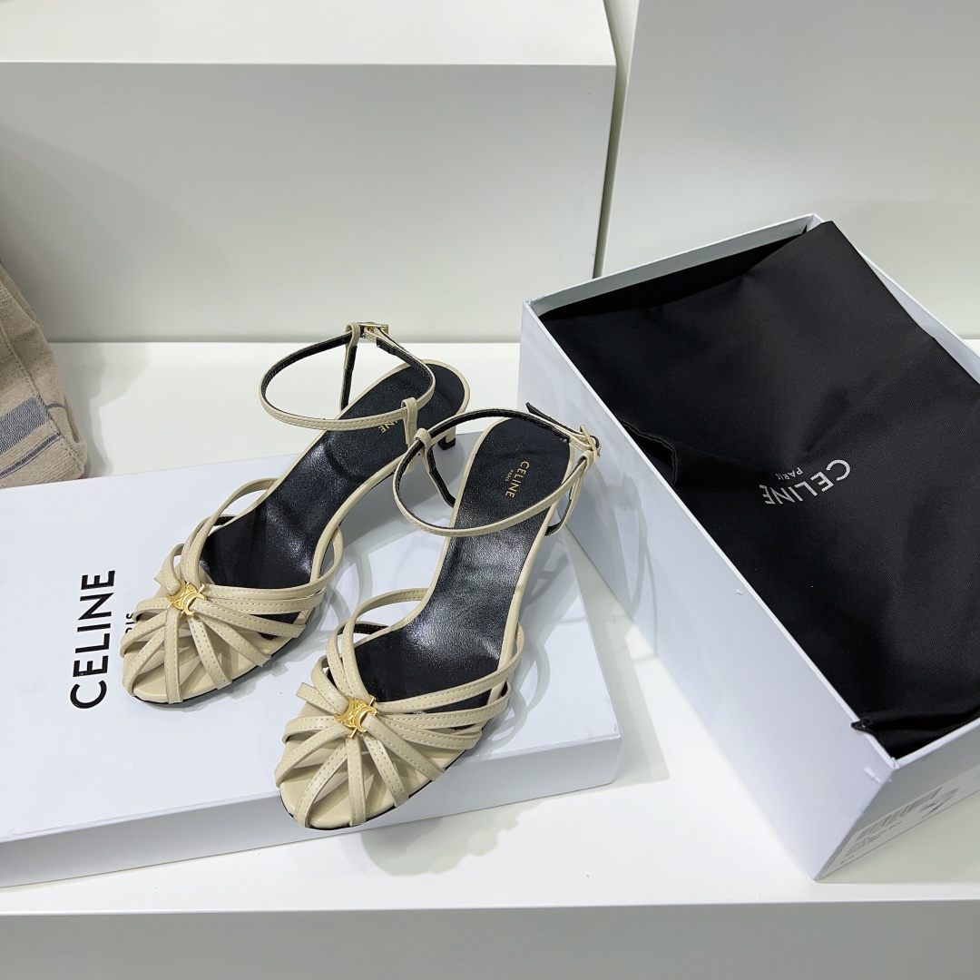 Ce1i*e Triomphe Sandal White For Women