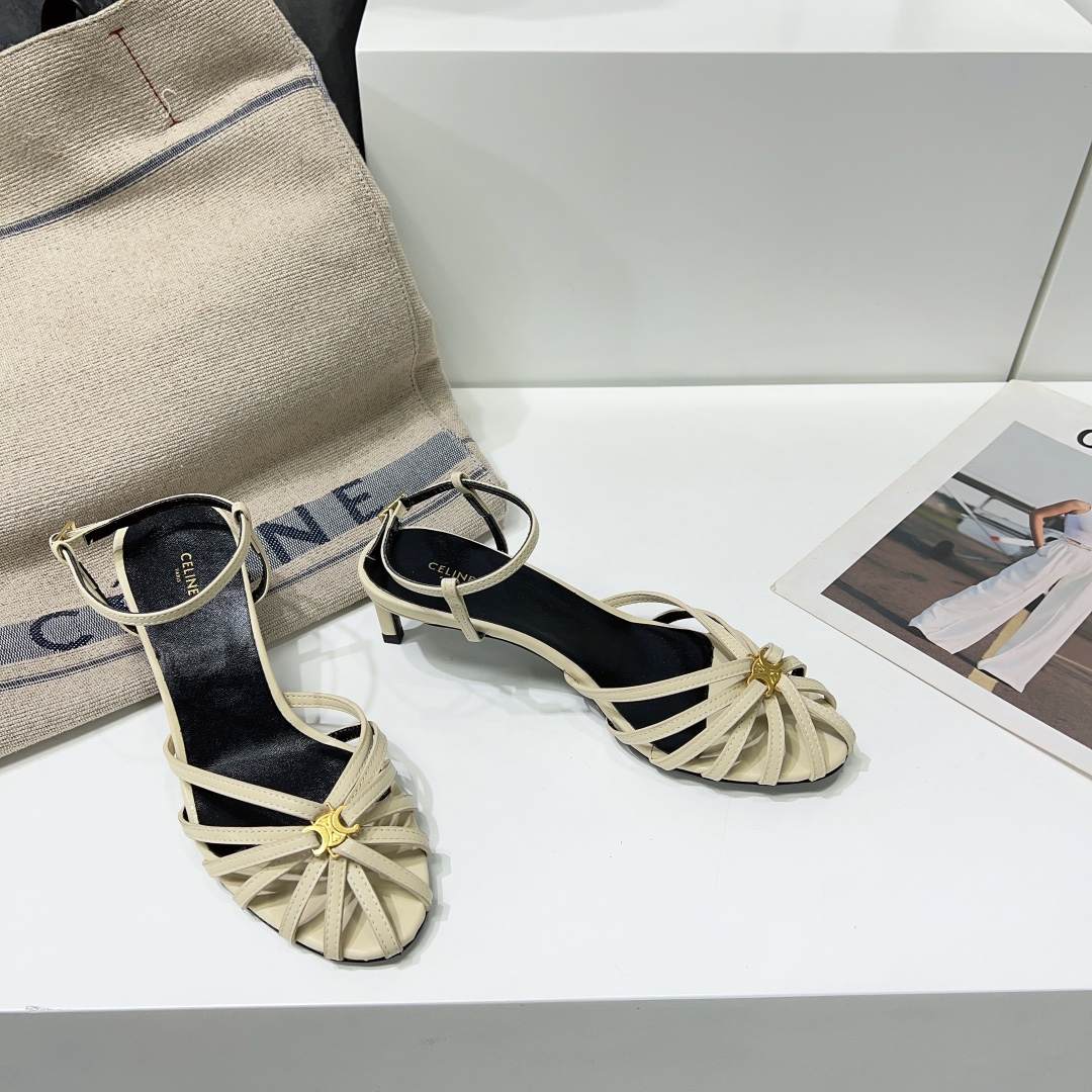 Ce1i*e Triomphe Sandal White For Women