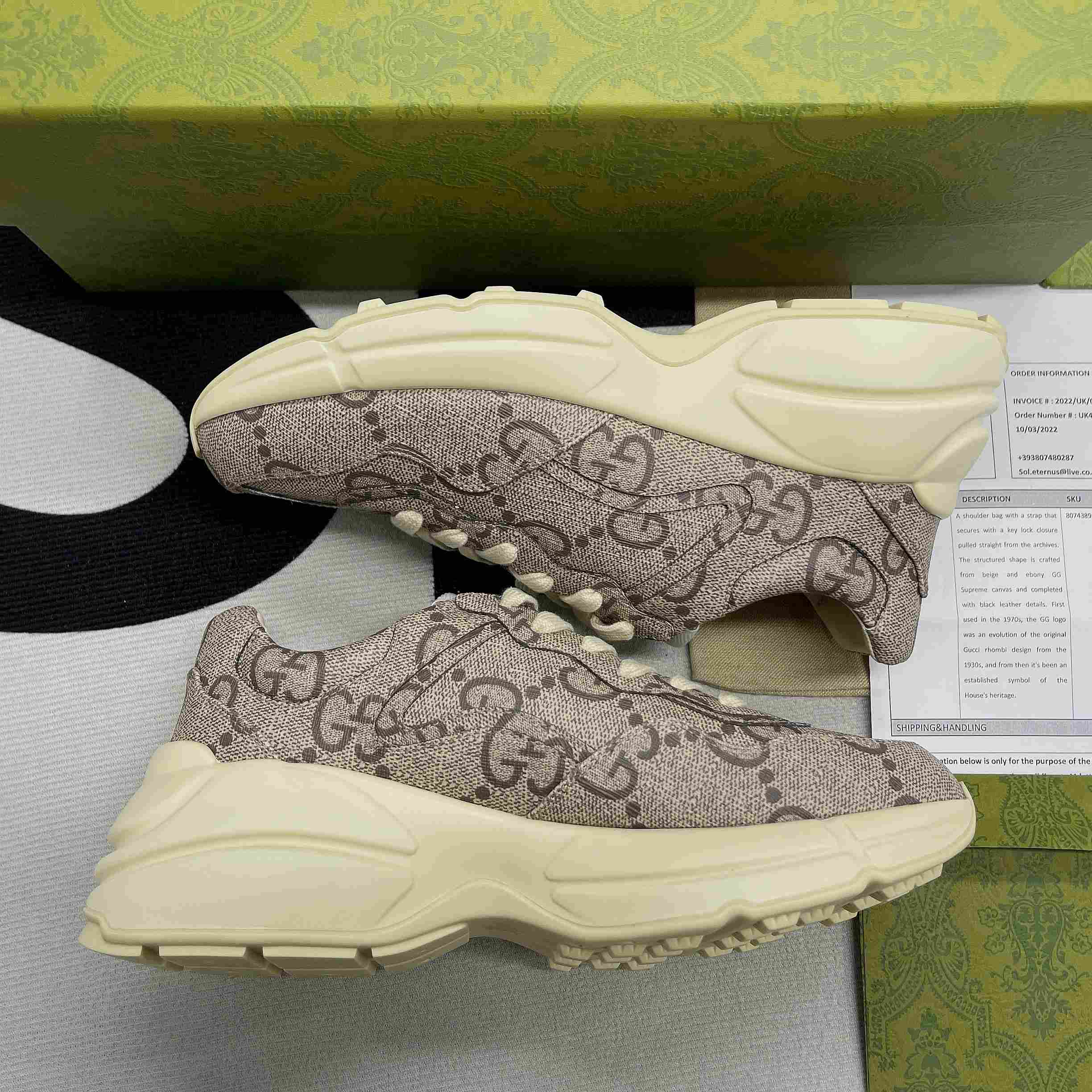 Gvc*1 GG 100 Rhyton Sneaker ‎White For Men