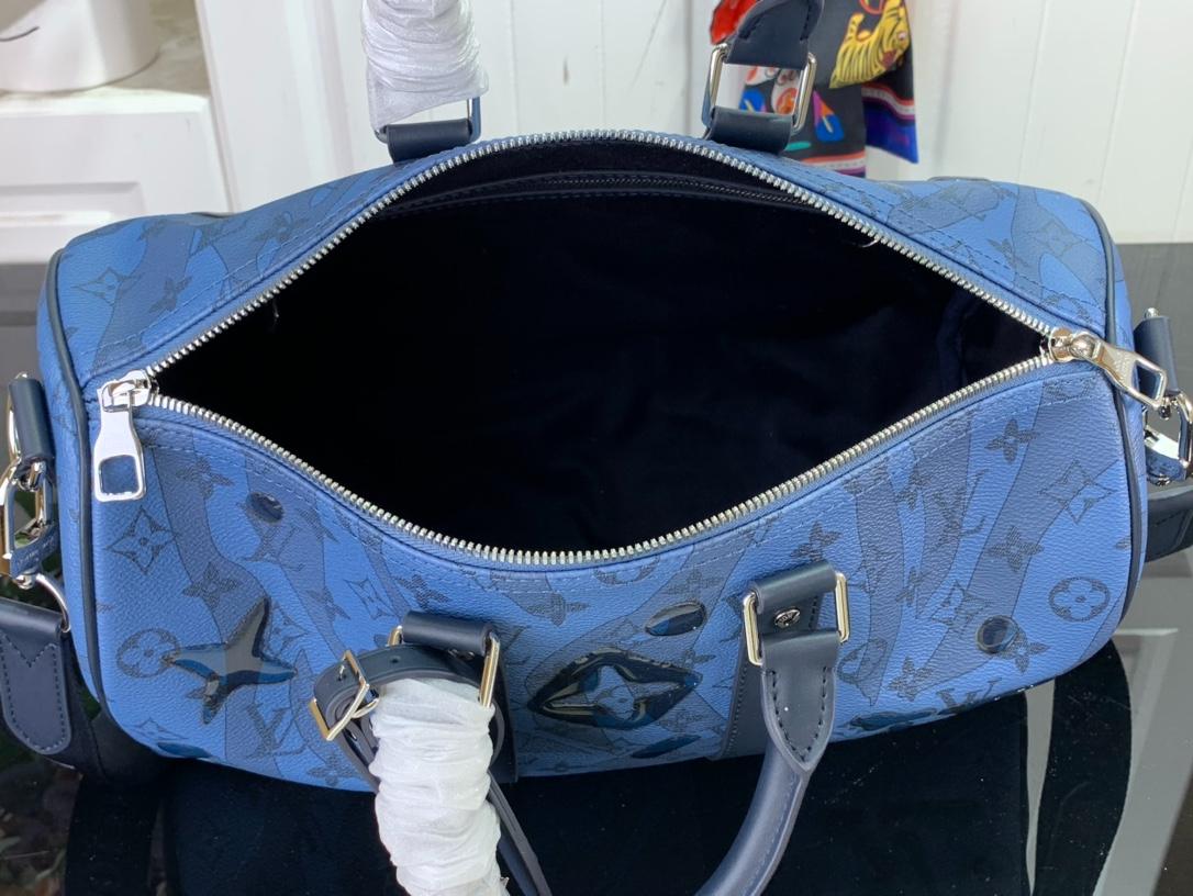 L0vis Vvtt0n Keepall Bandoulière 35 Bag Blue 34 cm/ 13.4 in M22573