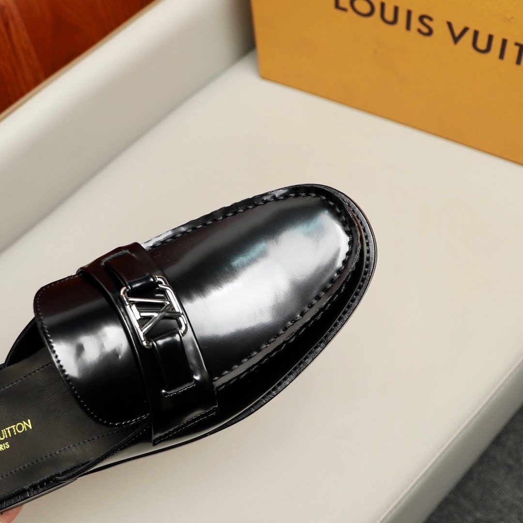 L0vis Vvtt0n Major Open Back Loafer Black For Men
