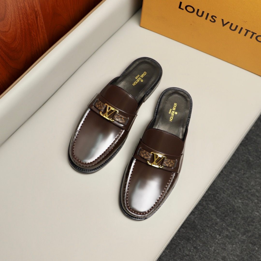 L0vis Vvtt0n Major Open Back With Trim Loafer Brown For Men