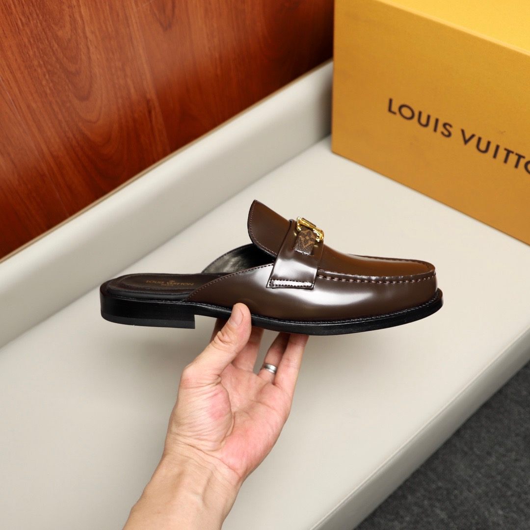 L0vis Vvtt0n Major Open Back With Trim Loafer Brown For Men