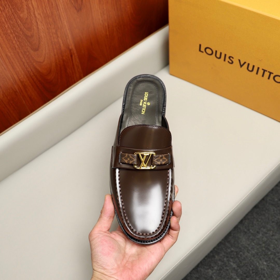 L0vis Vvtt0n Major Open Back With Trim Loafer Brown For Men