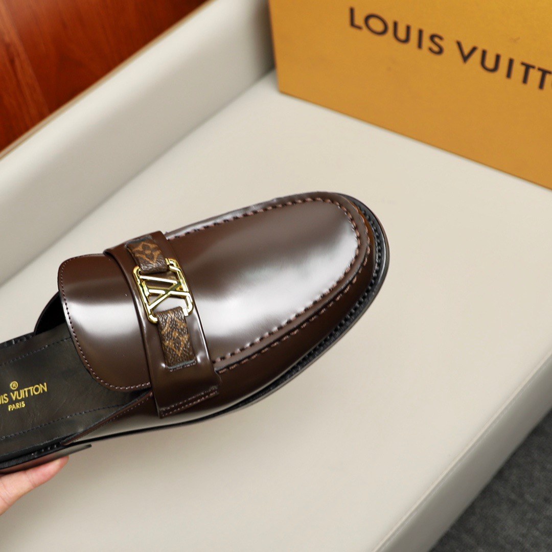 L0vis Vvtt0n Major Open Back With Trim Loafer Brown For Men