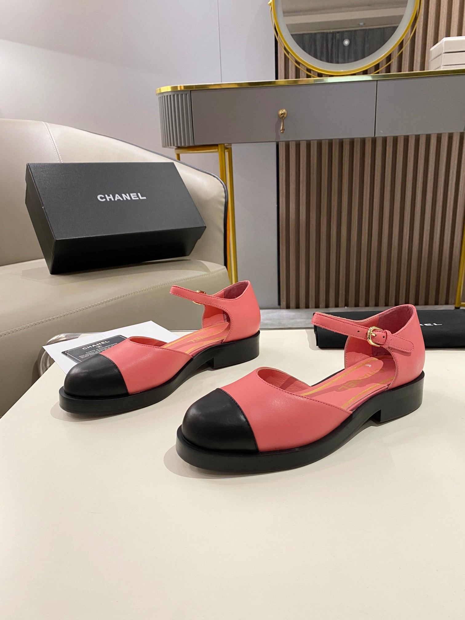 Ch**el Mary Janes Pink For Women