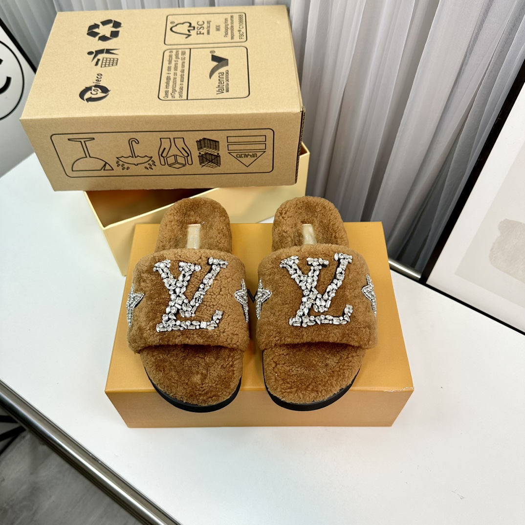 L0vis Vvtt0n Paseo Flat Comfort Mule Brown For Women