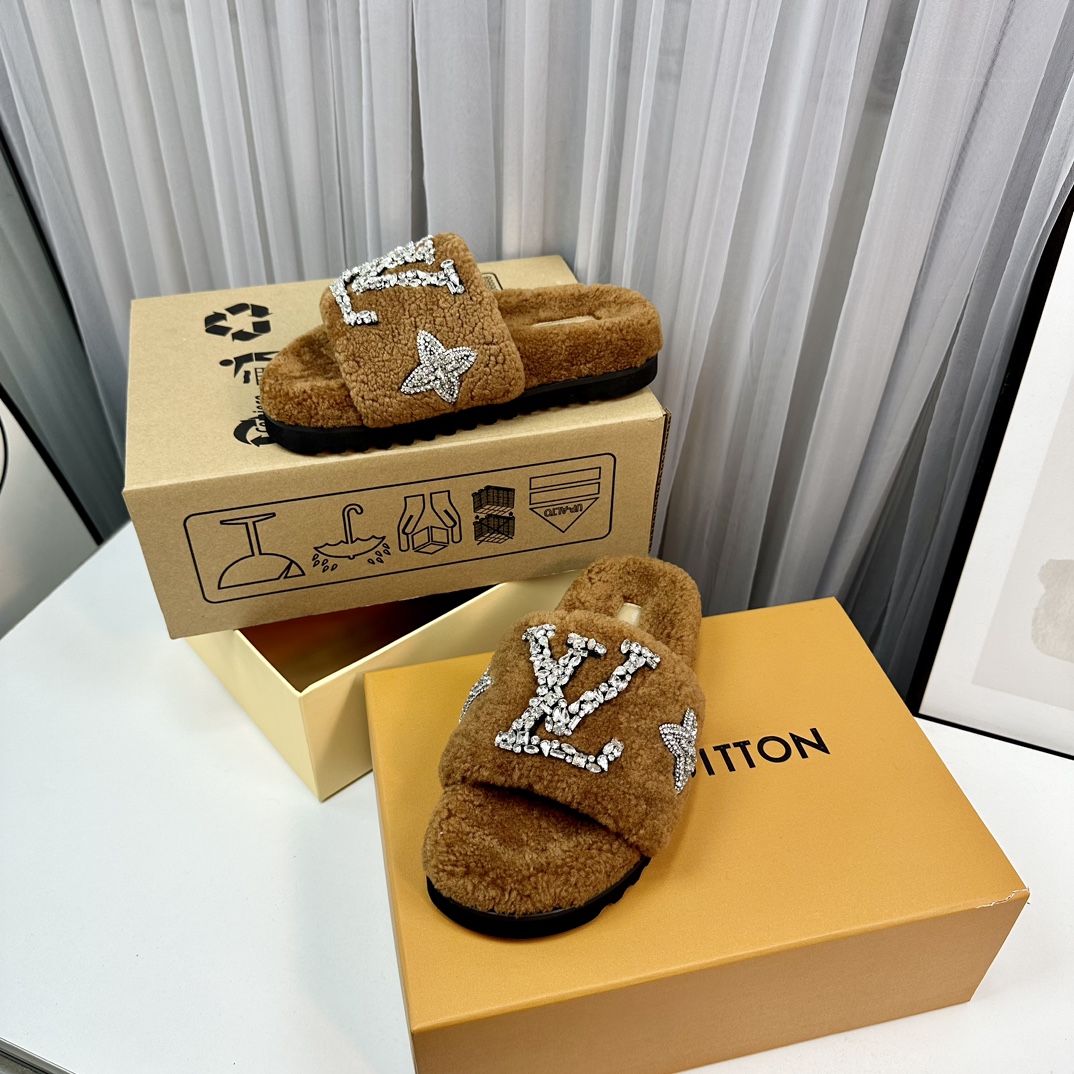 L0vis Vvtt0n Paseo Flat Comfort Mule Brown For Women