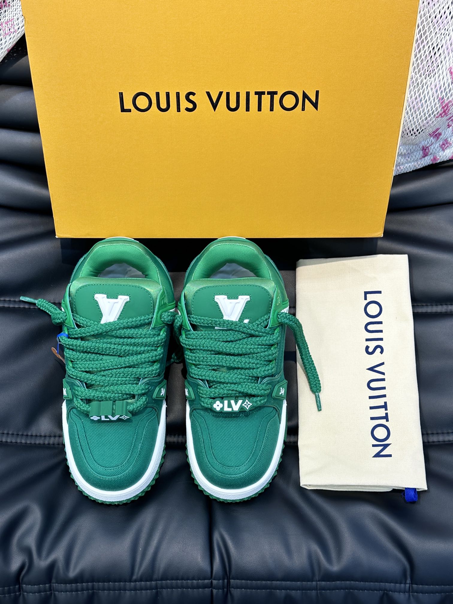 L0vis Vvtt0n Trainer Maxi Sneaker LV Green For Women