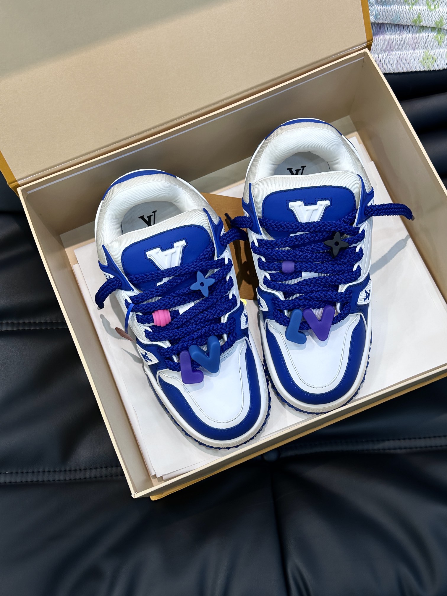 L0vis Vvtt0n Trainer Maxi Sneaker LV Blue For Women