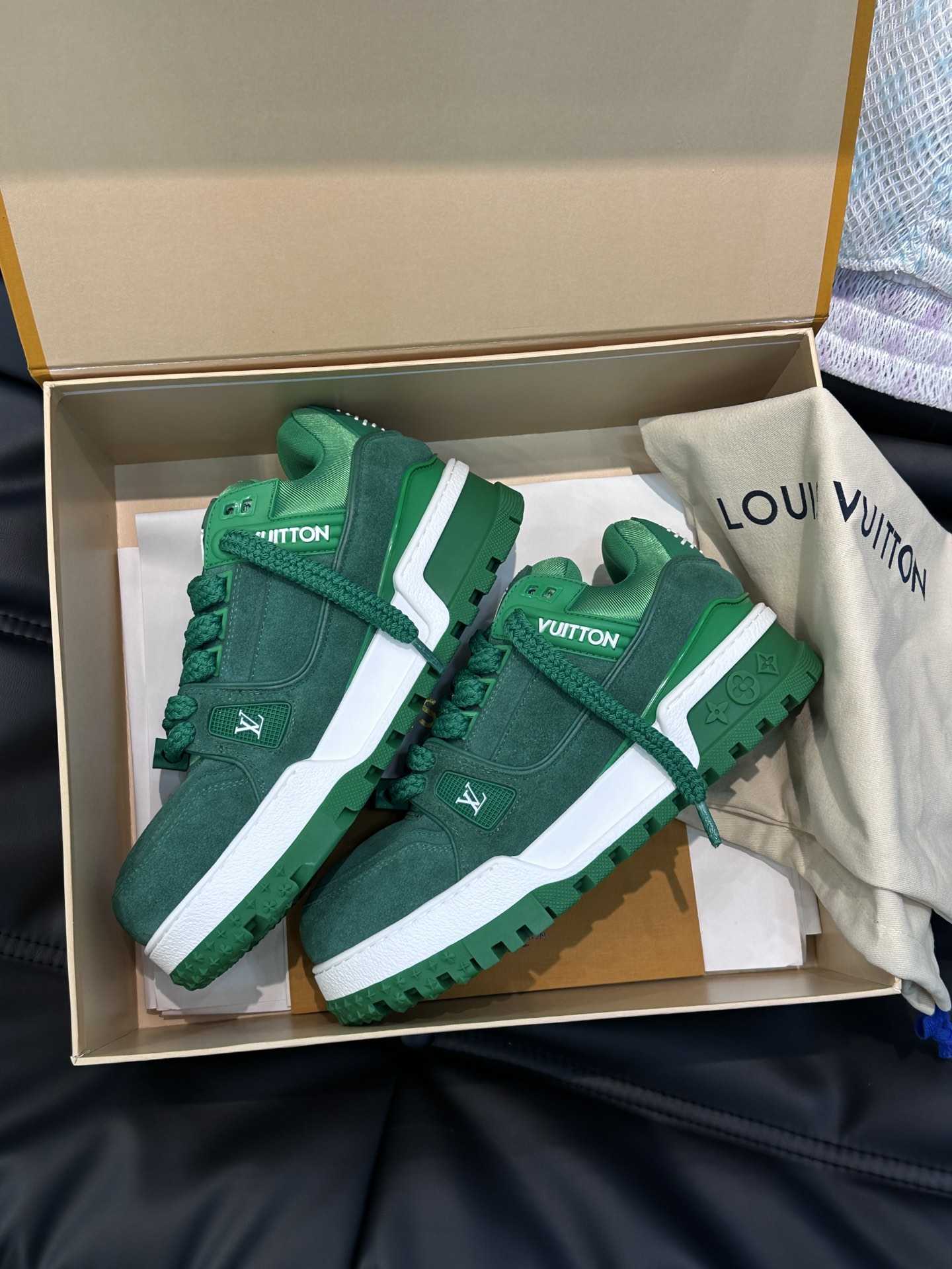 L0vis Vvtt0n Trainer Maxi Sneaker LV Dark Green For Women