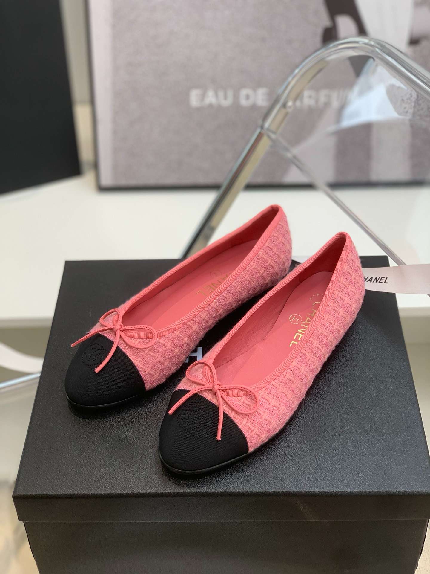 Ch**el Ballet Flats Pink For Women