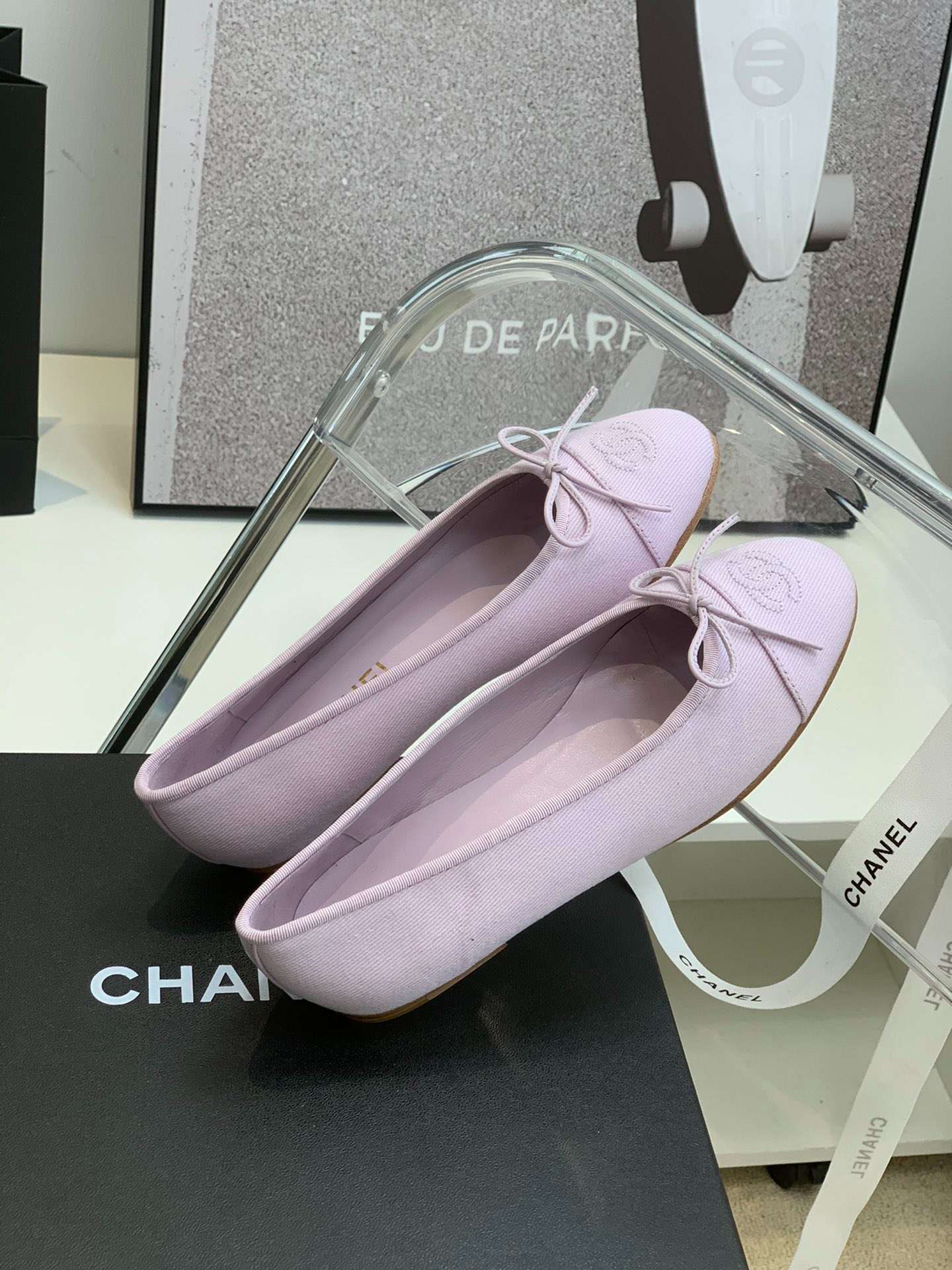 Ch**el Ballet Flats Purple For Women