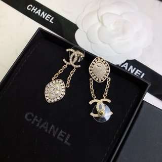 Ch**el Stud Earrings Gold For Women