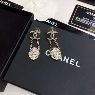 Ch**el Stud Earrings Gold For Women