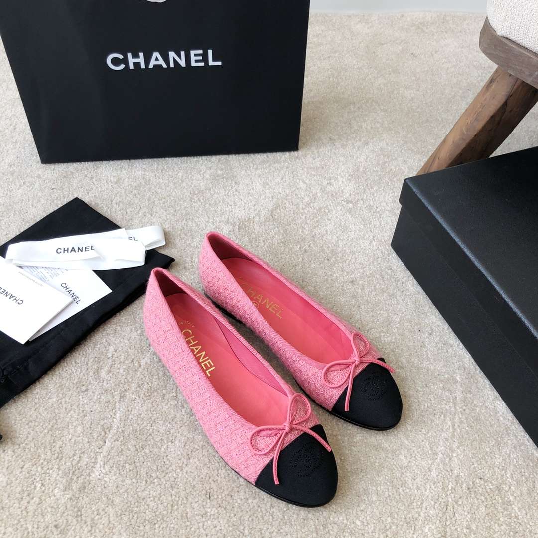 Ch**el Ballet Flats Pink For Women