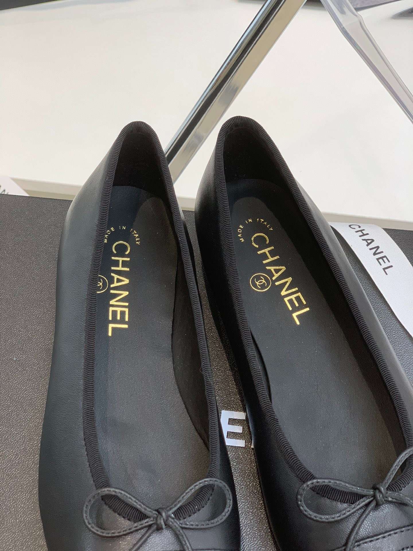 Ch**el Ballet Flats Black For Women