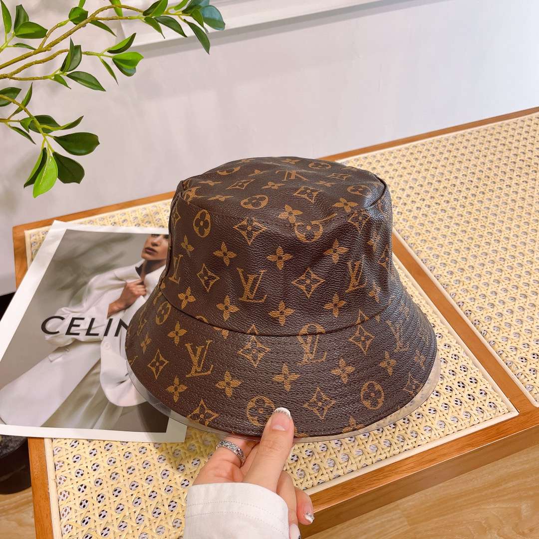 L0vis Vvtt0n Monogram Bucket Hat Brown For Women