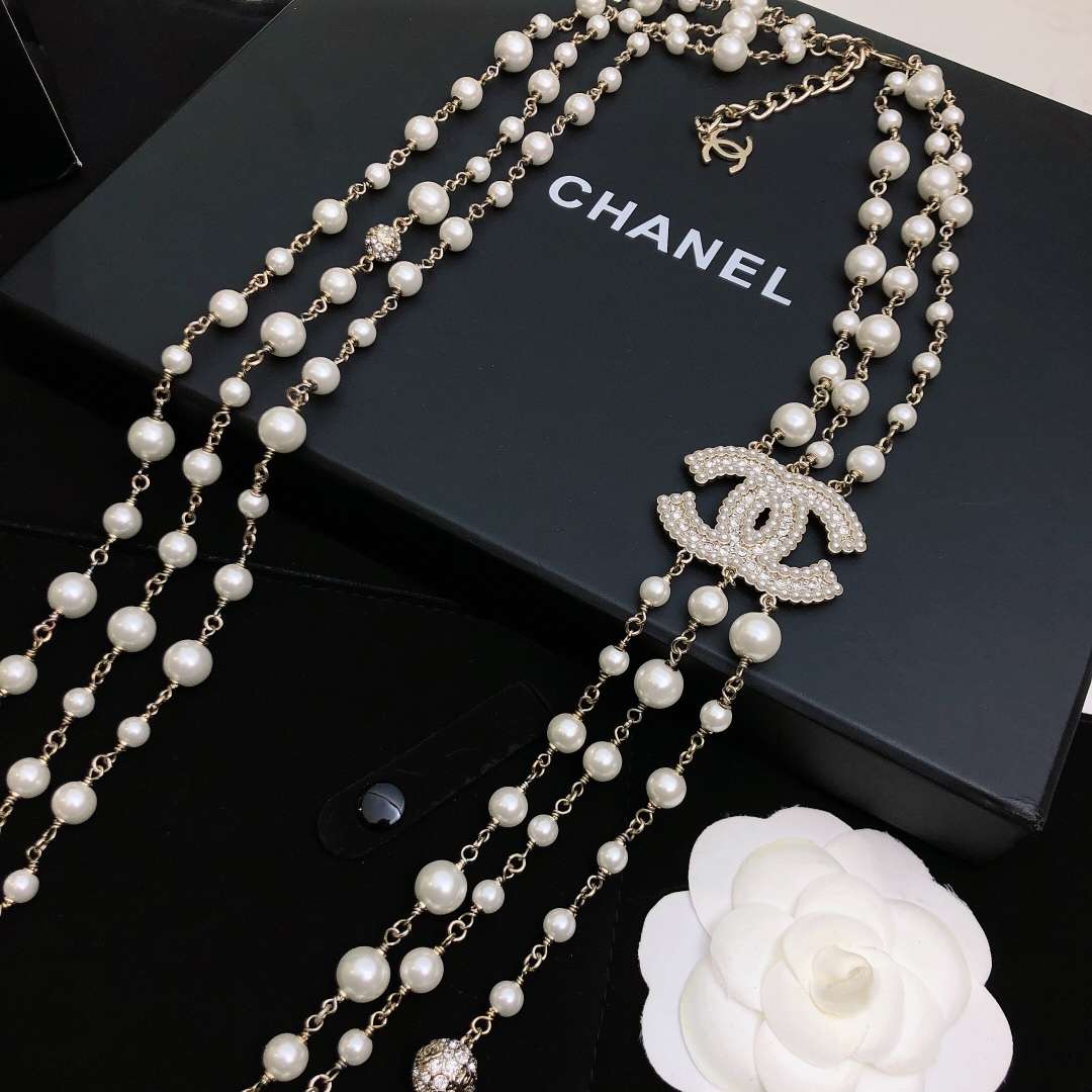 Ch**el Chain Necklace Gold For Women