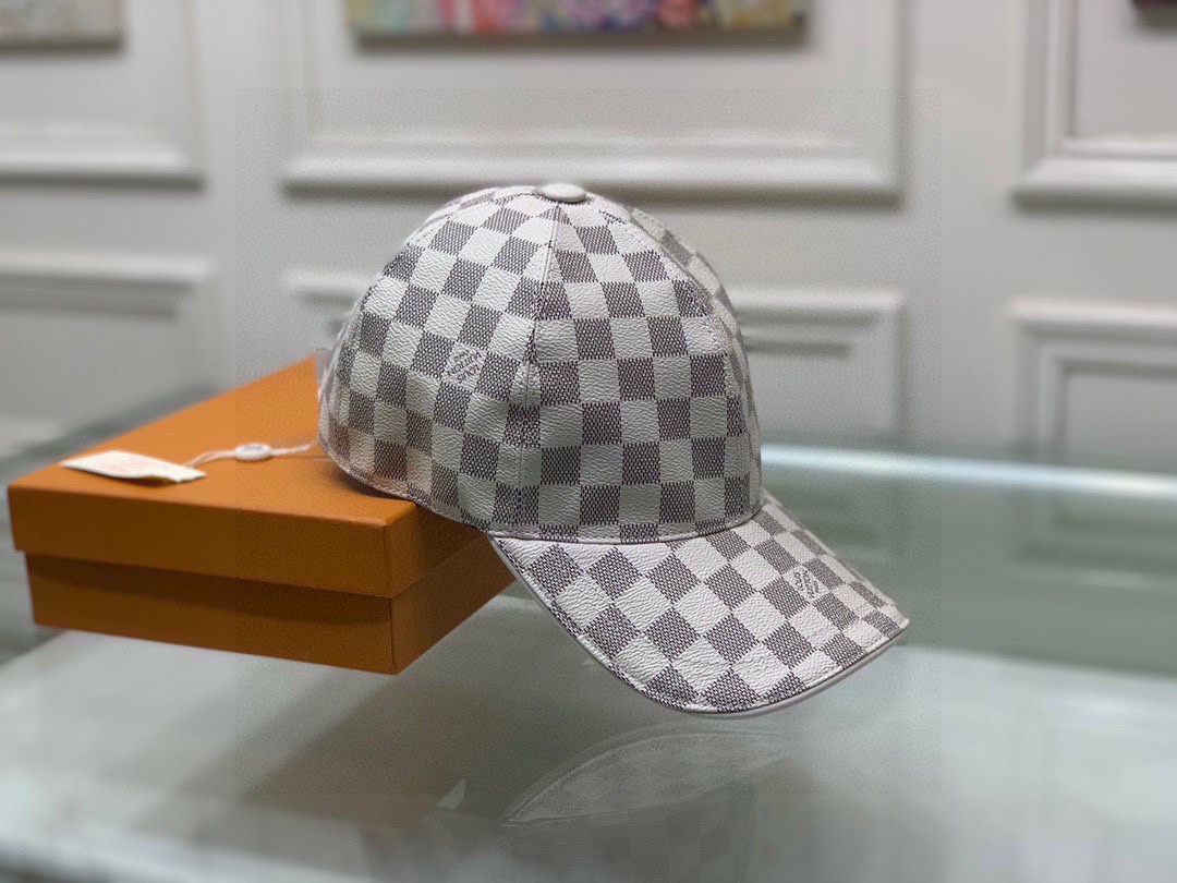 L0vis Vvtt0n Damier Azur Cap White For Men