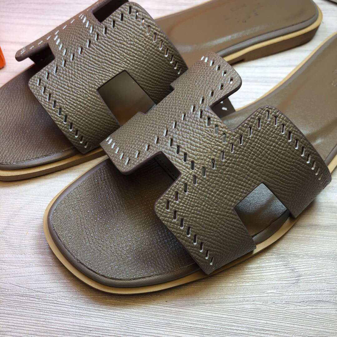 H**me5 Oran Sandal Green Khaki For Women