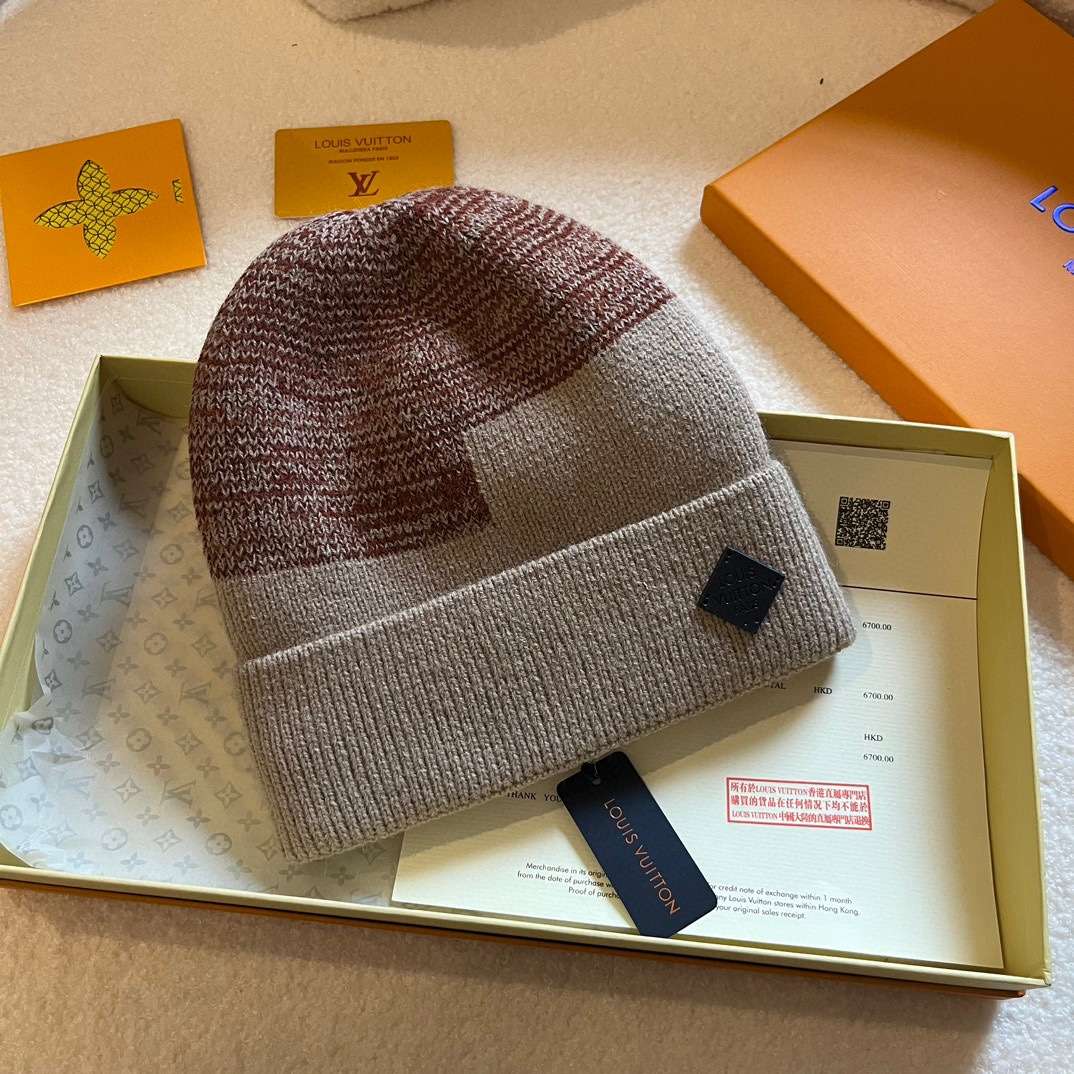 L0vis Vvtt0n Neo Petit Damier Beanie Brown For Women