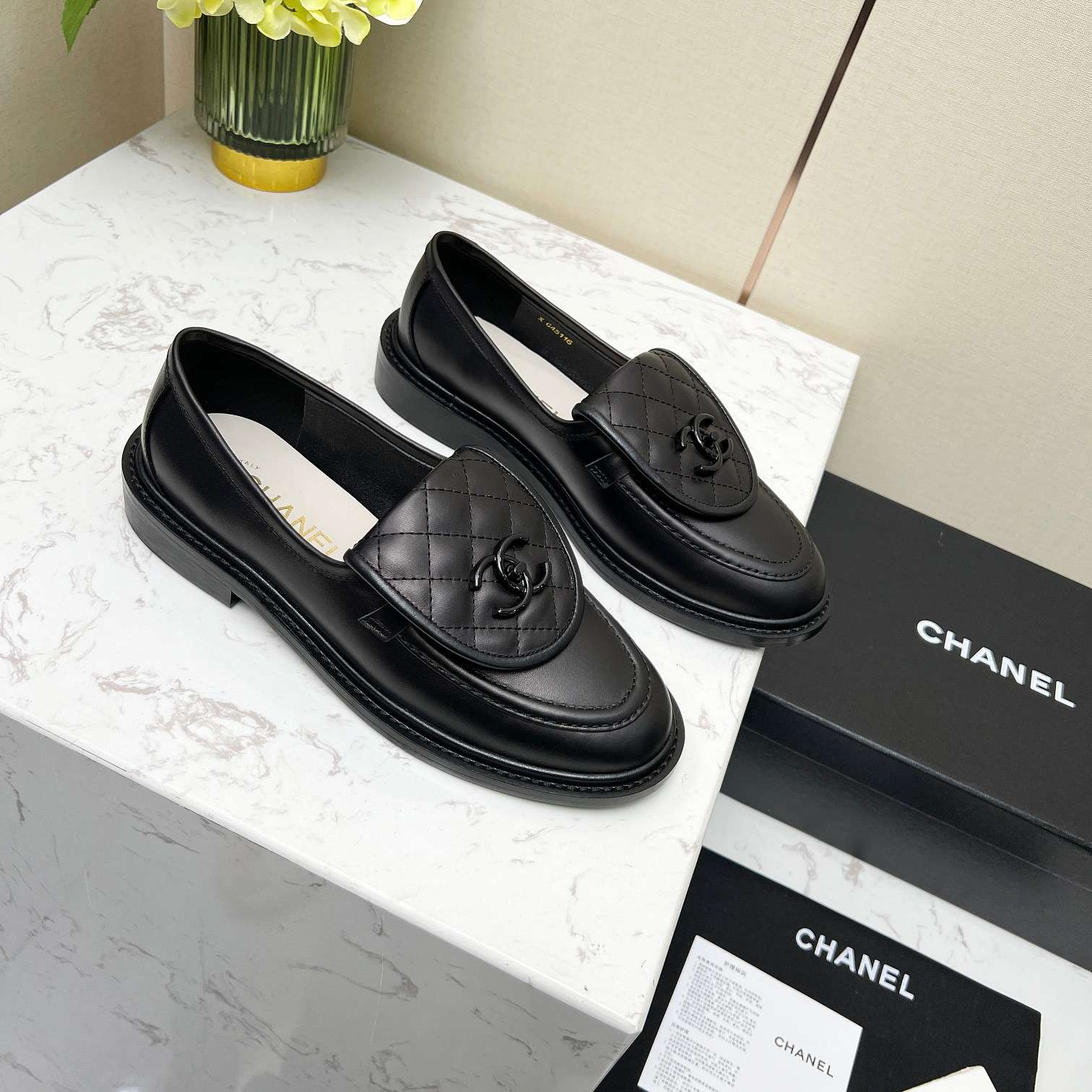 Ch**el Moccasins Black For Women