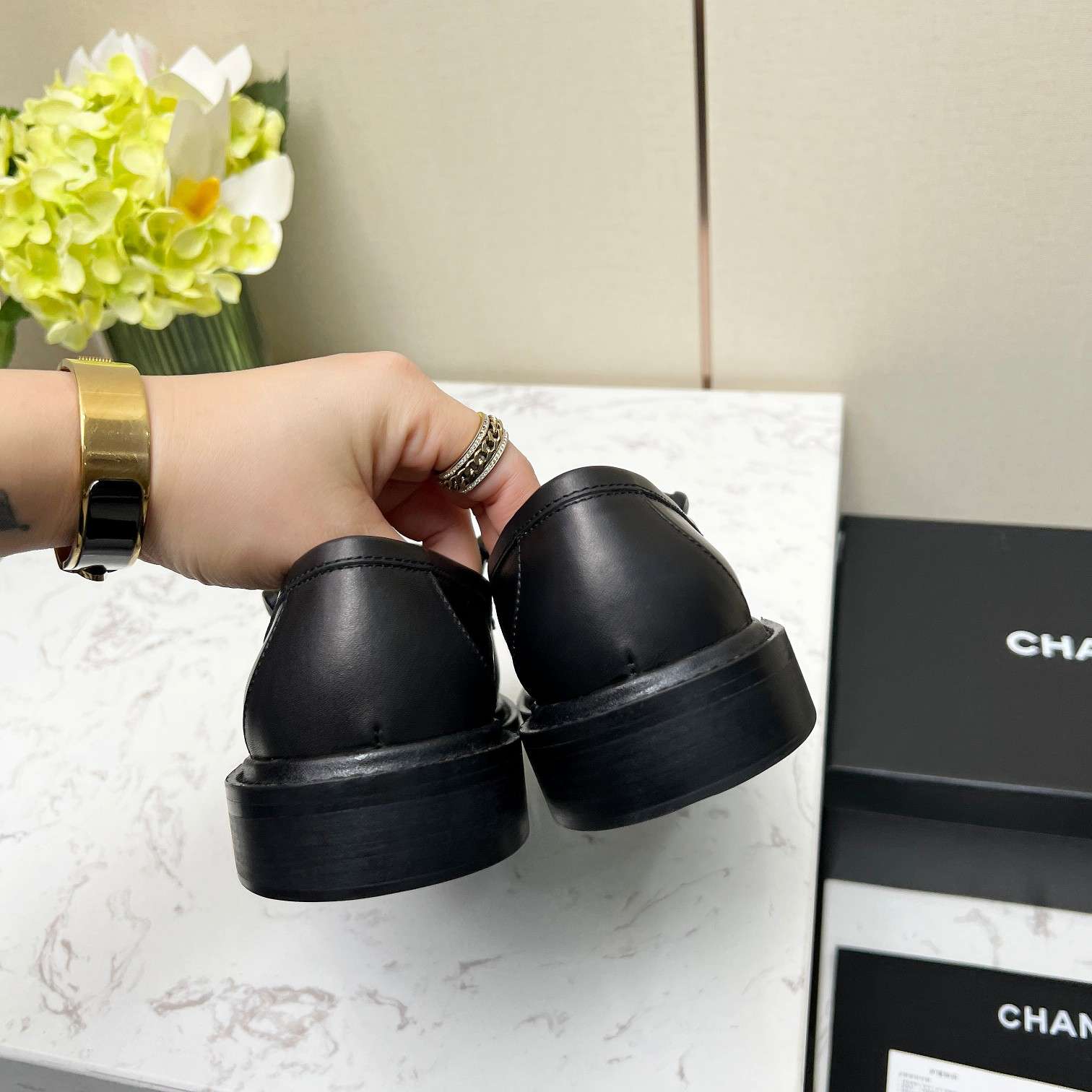 Ch**el Moccasins Black For Women