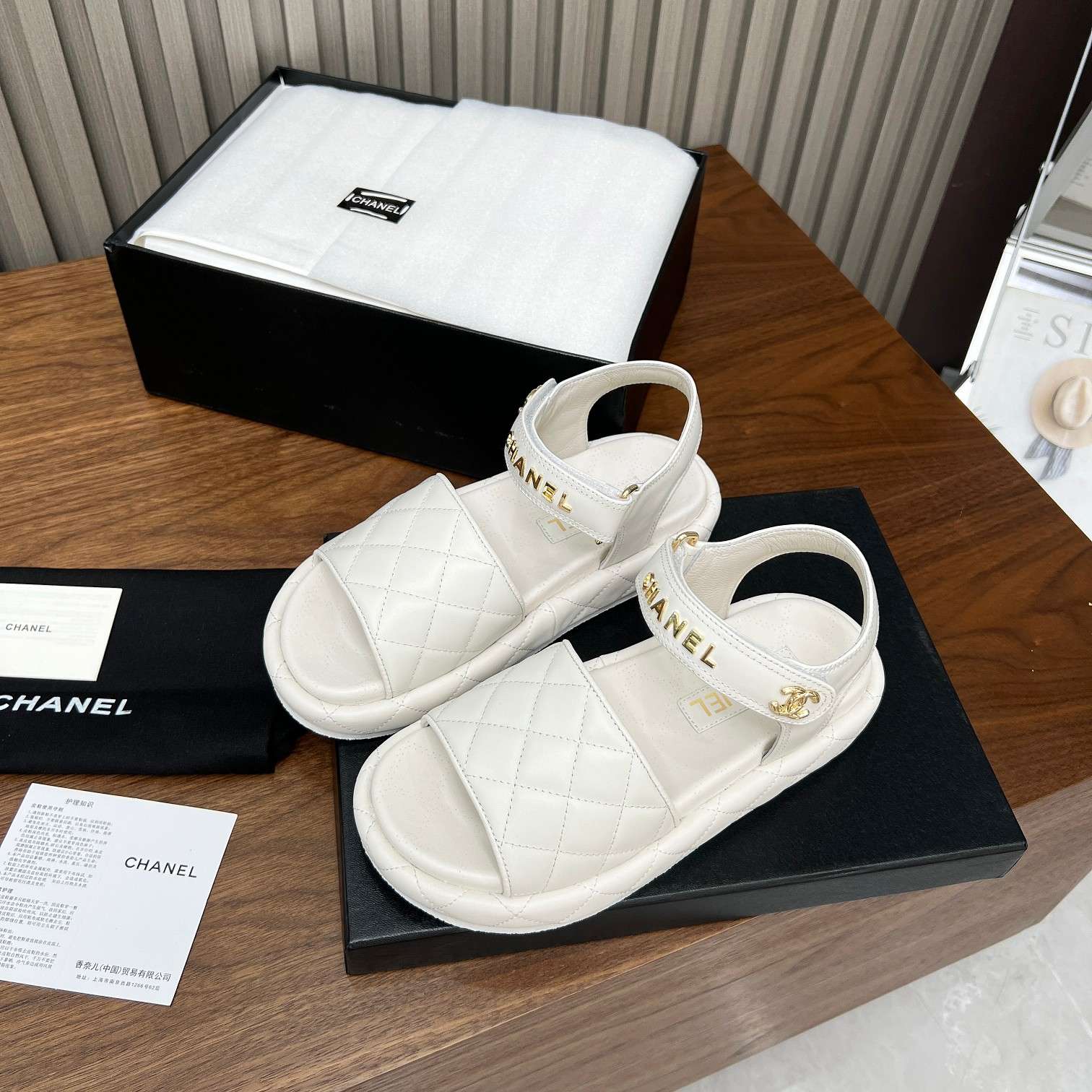 Ch**el Sandals White For Women