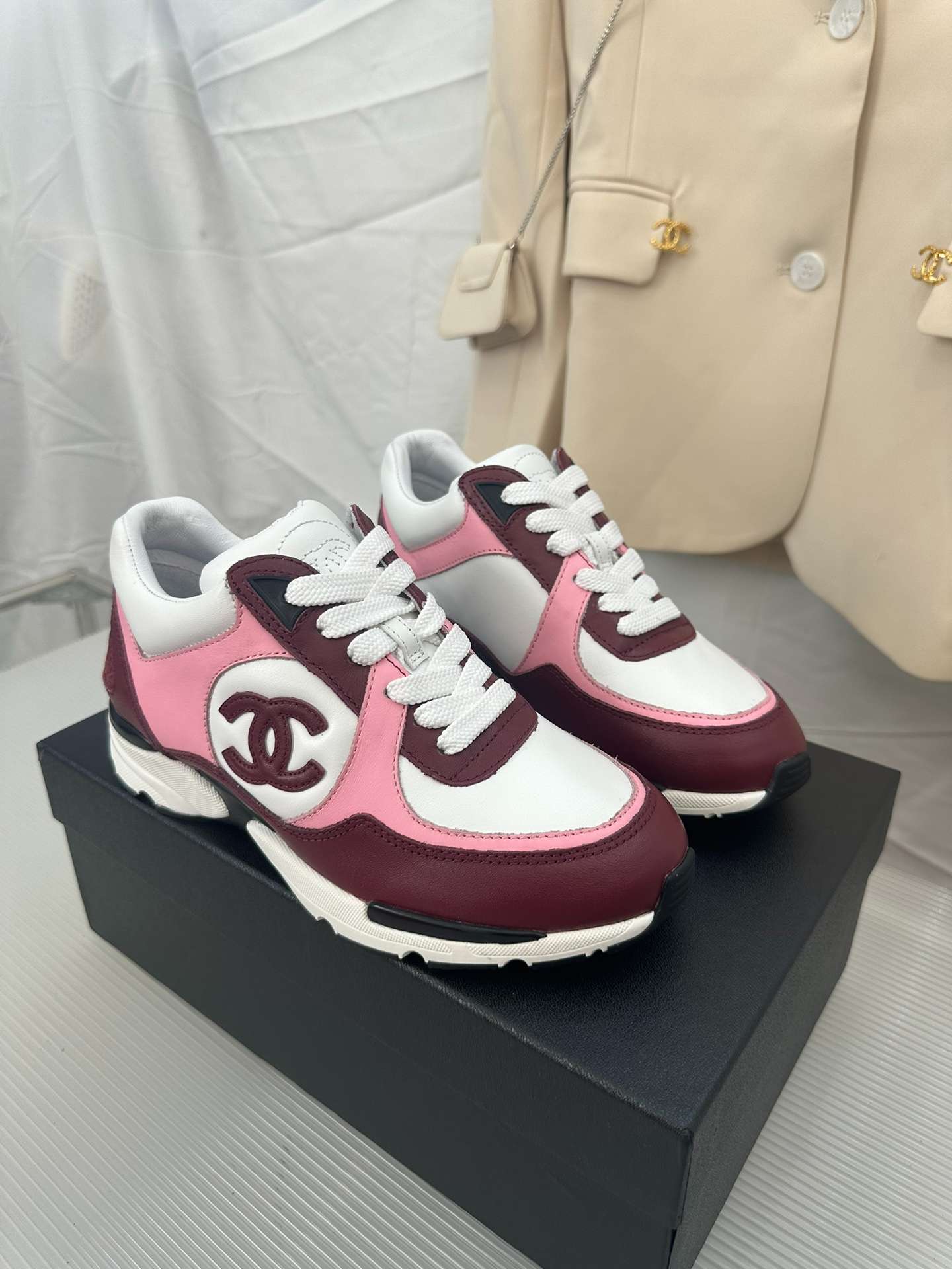 Ch**el Sneakers Pink For Women G45333 B14495 NS580