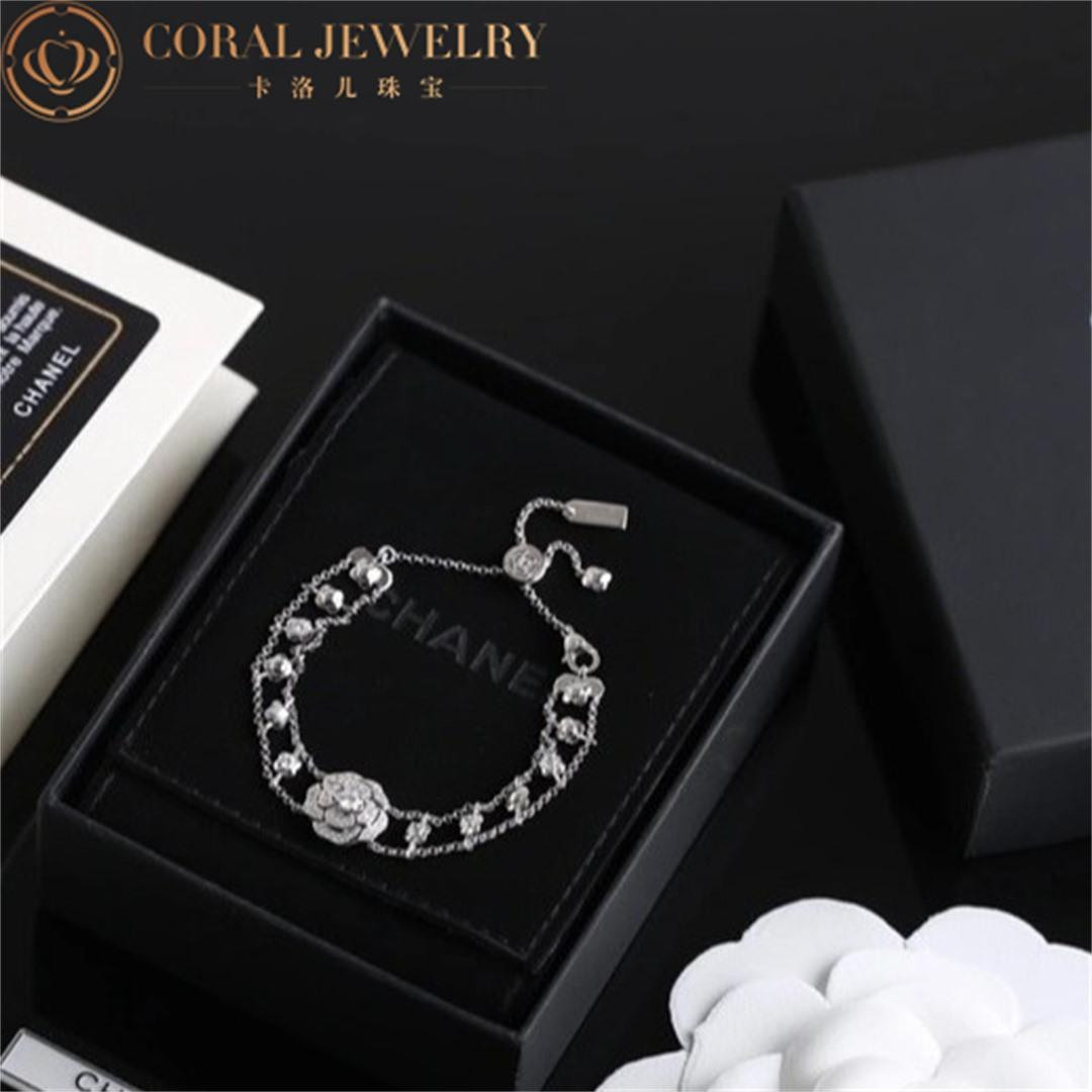 Bouton De Camélia Bracelet White Gold For Women J12065, 3599591874024