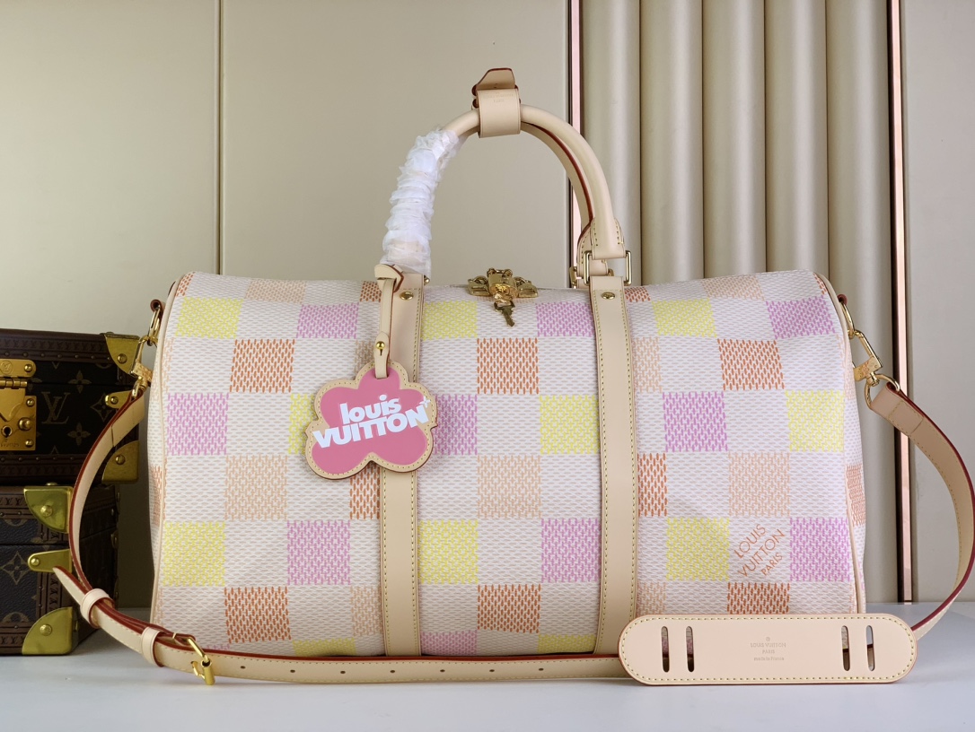 L0vis Vvtt0n Keepall Bandouliere 45 White 17.7in/45cm N40713