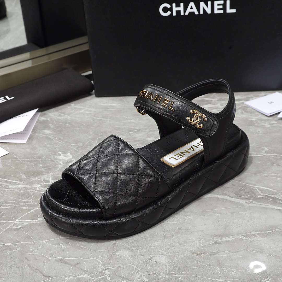 Ch**el Sandal Black For Women