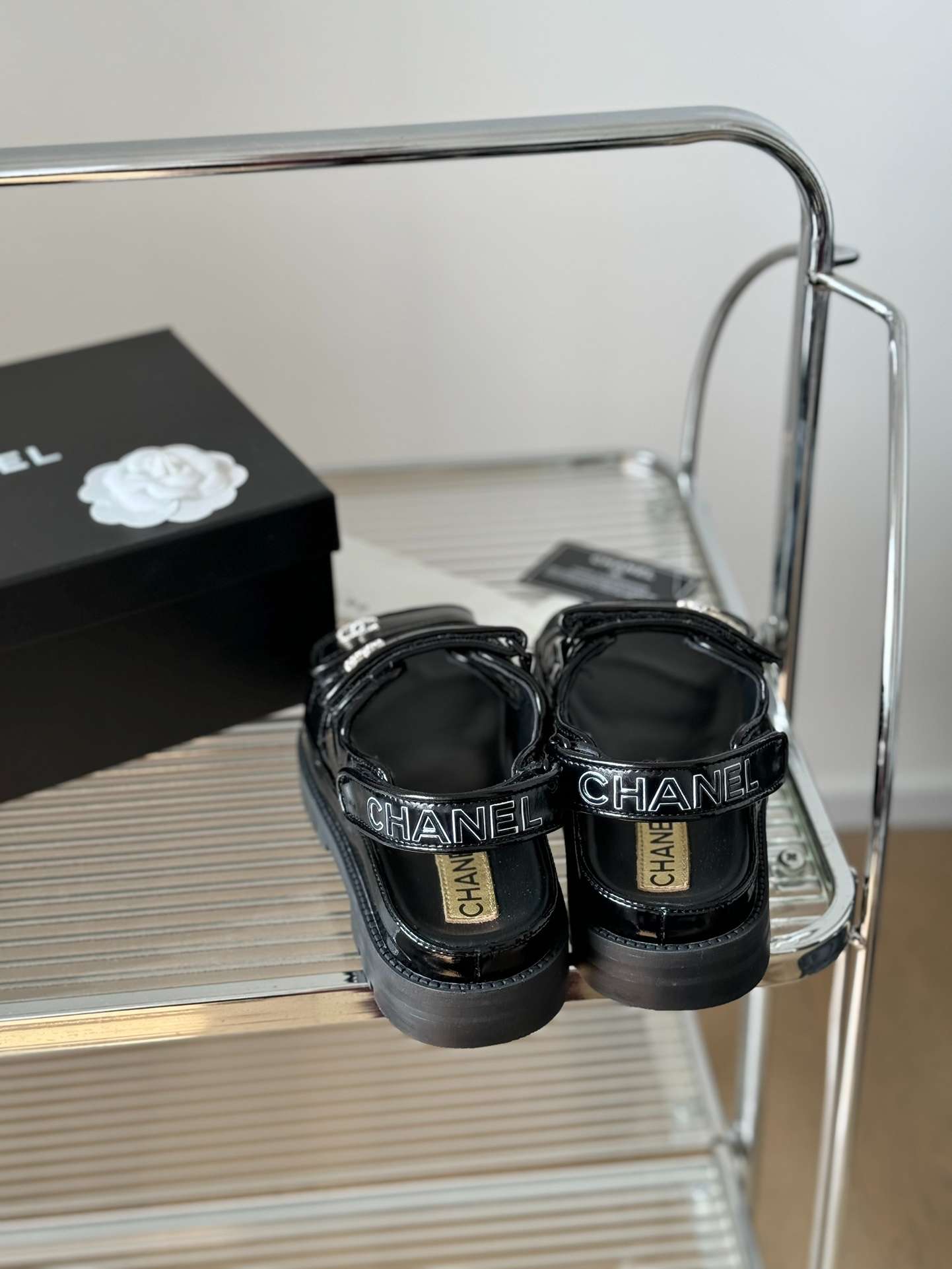 Ch**el Sandals Black For Women