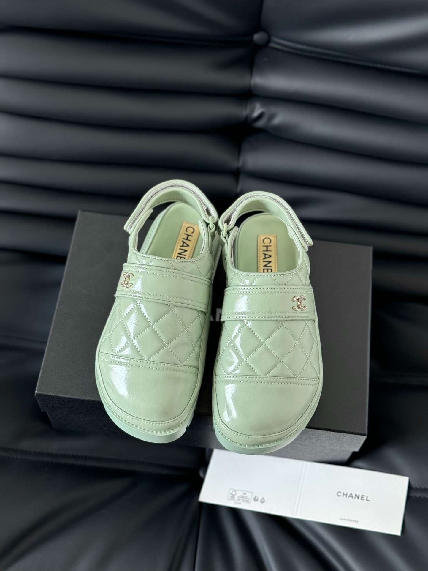 Ch**el Velcro Sandal Green For Women