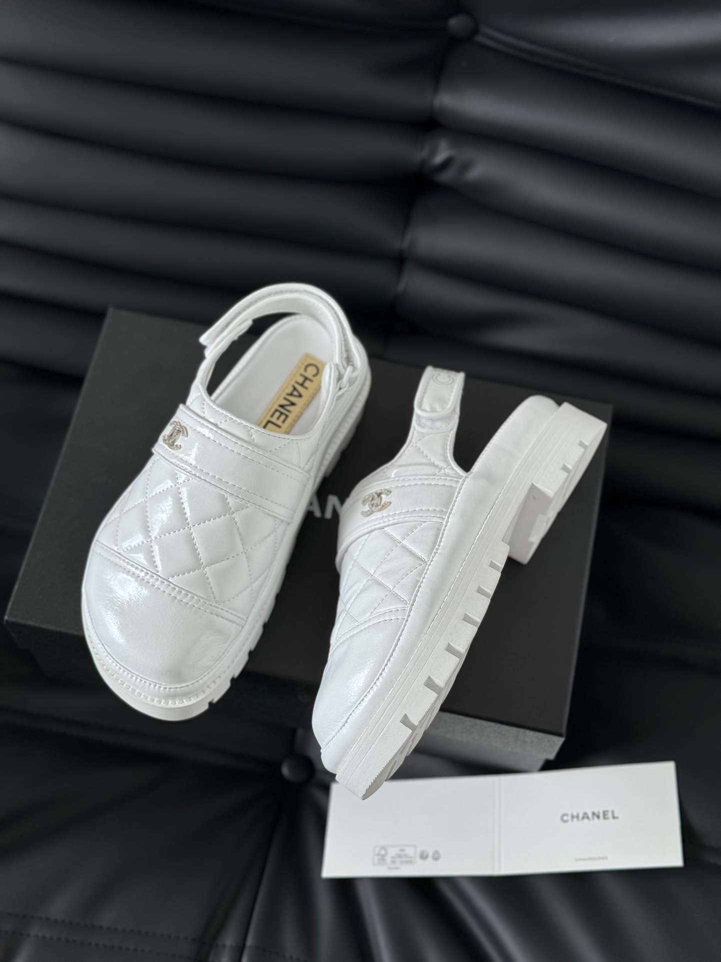 Ch**el Velcro Sandal White For Women