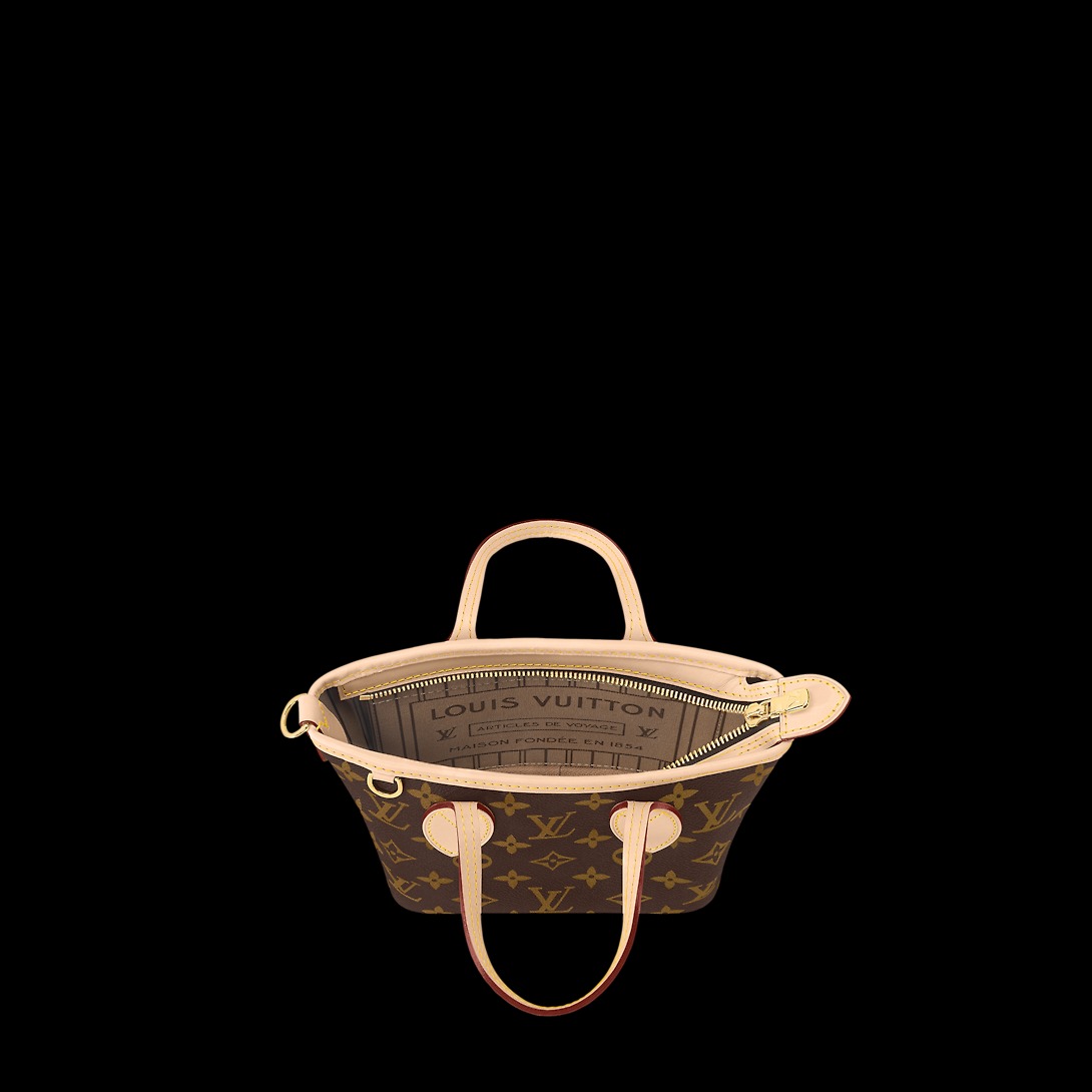 L0vis Vvtt0n Neverfull BB Bag Beige For Women M46705- 23.8 Cm/ 9.4 Inches