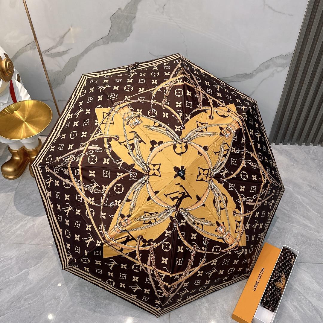 L0vis Vvtt0n Automatic Folding Umbrella Black