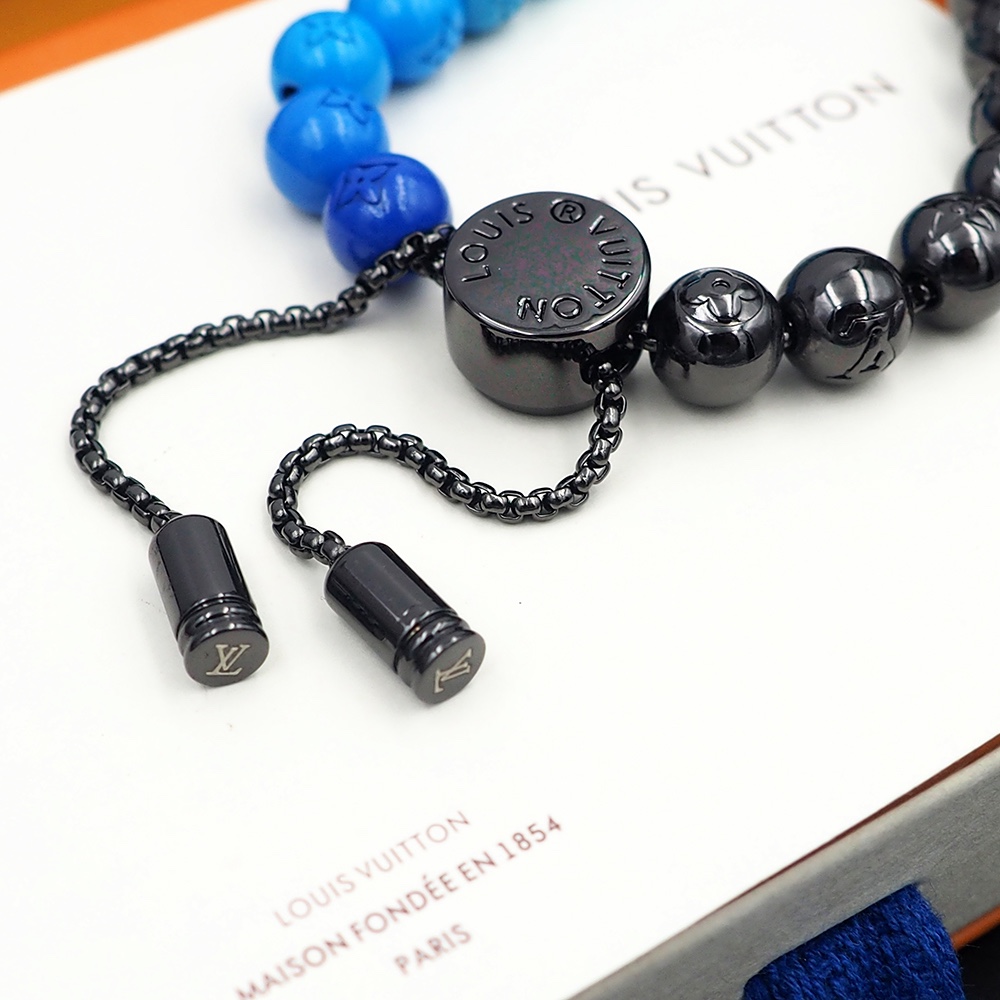 L0vis Vvtt0n Beads Bracelet Blue/Black For Women