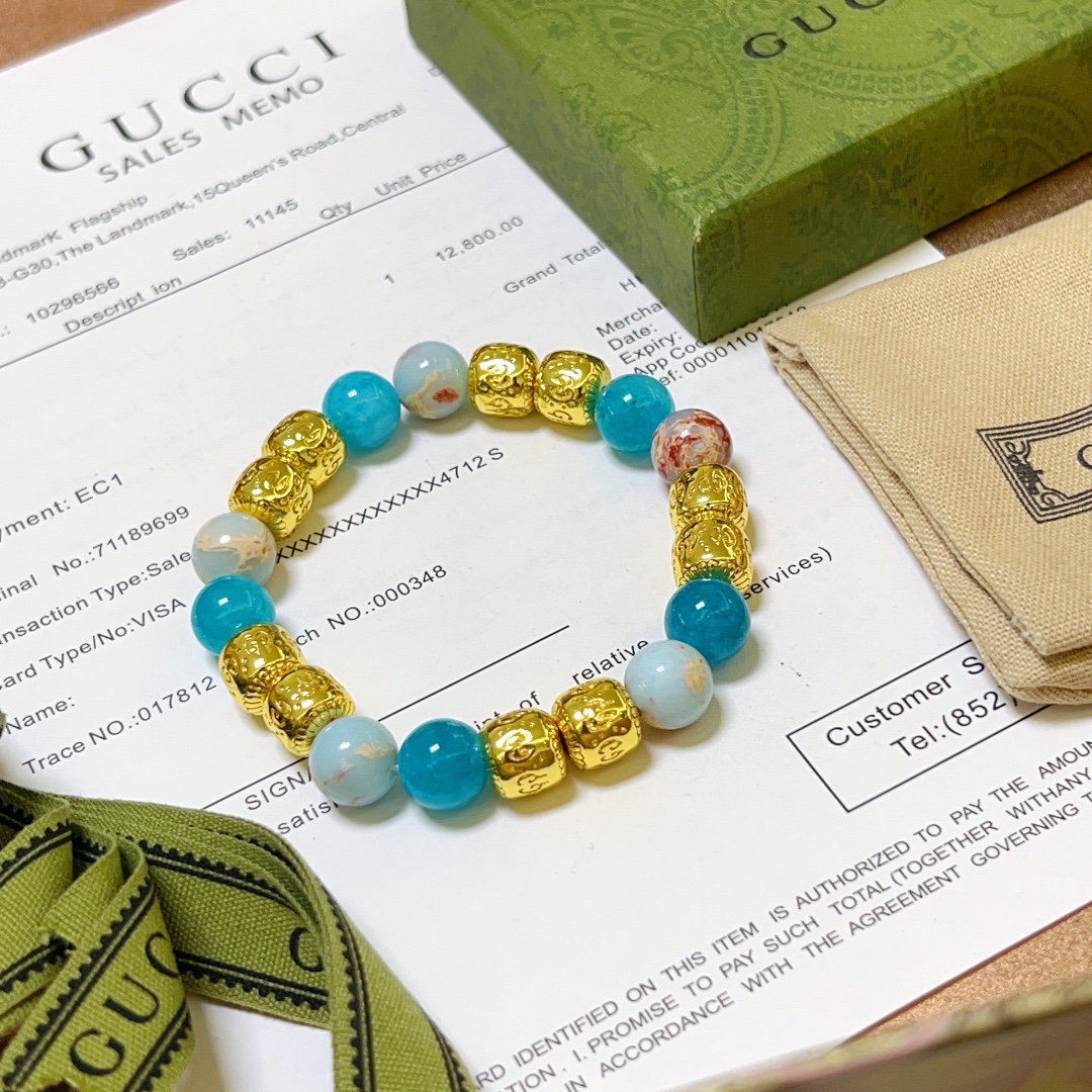 Gvc*1 Natural Stone Bracelet Multicolor For Women