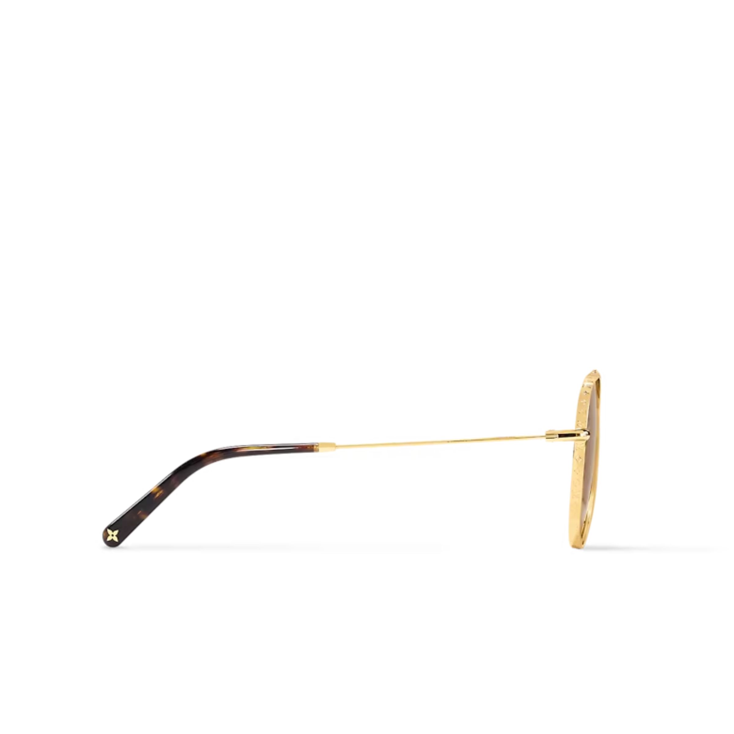 L0vis Vvtt0n The LV Pilot Sunglasses Gold For Women Z1619U