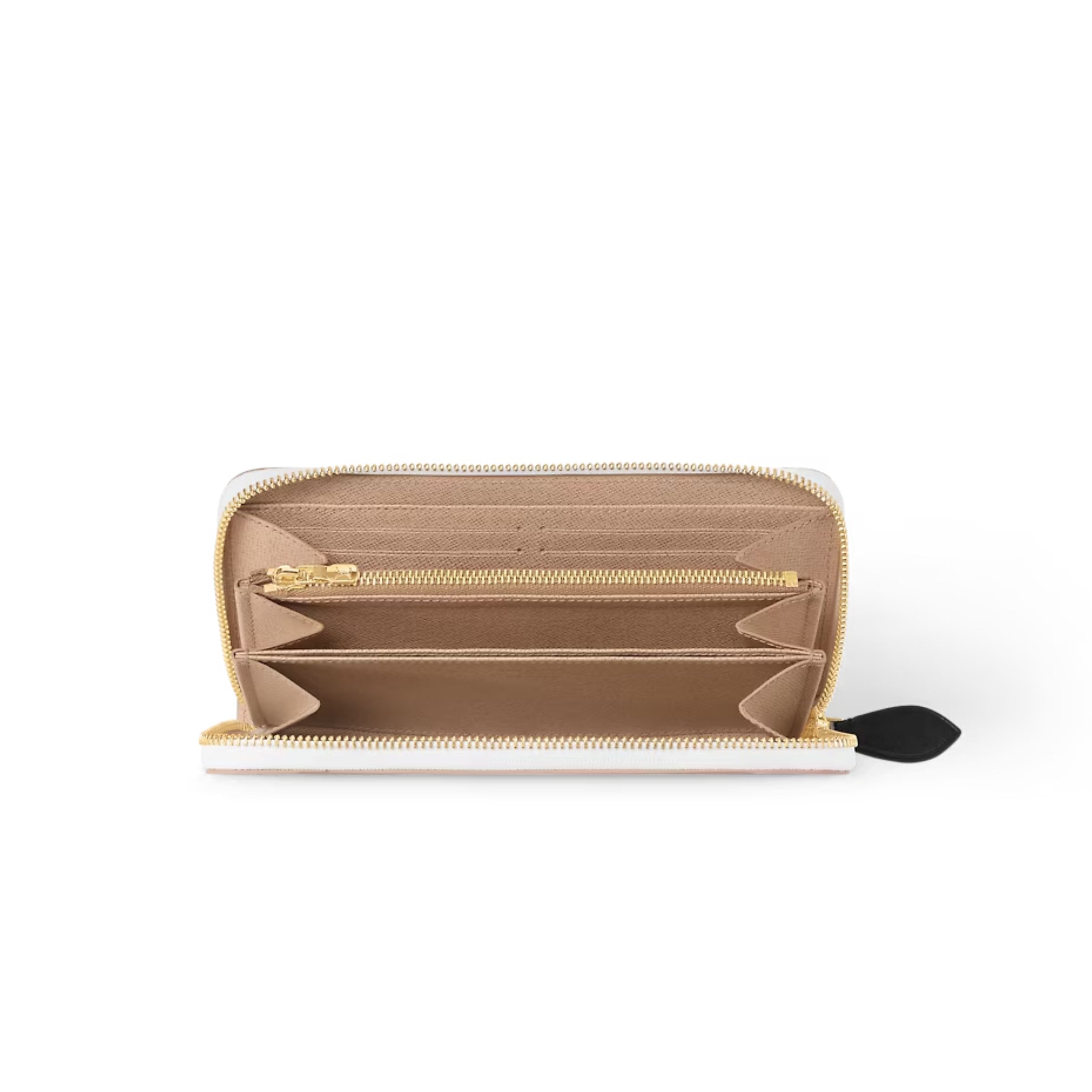 L0vis Vvtt0n Zippy Wallet Cream For Women 7.7 Inches/ 19.5 Cm M83093