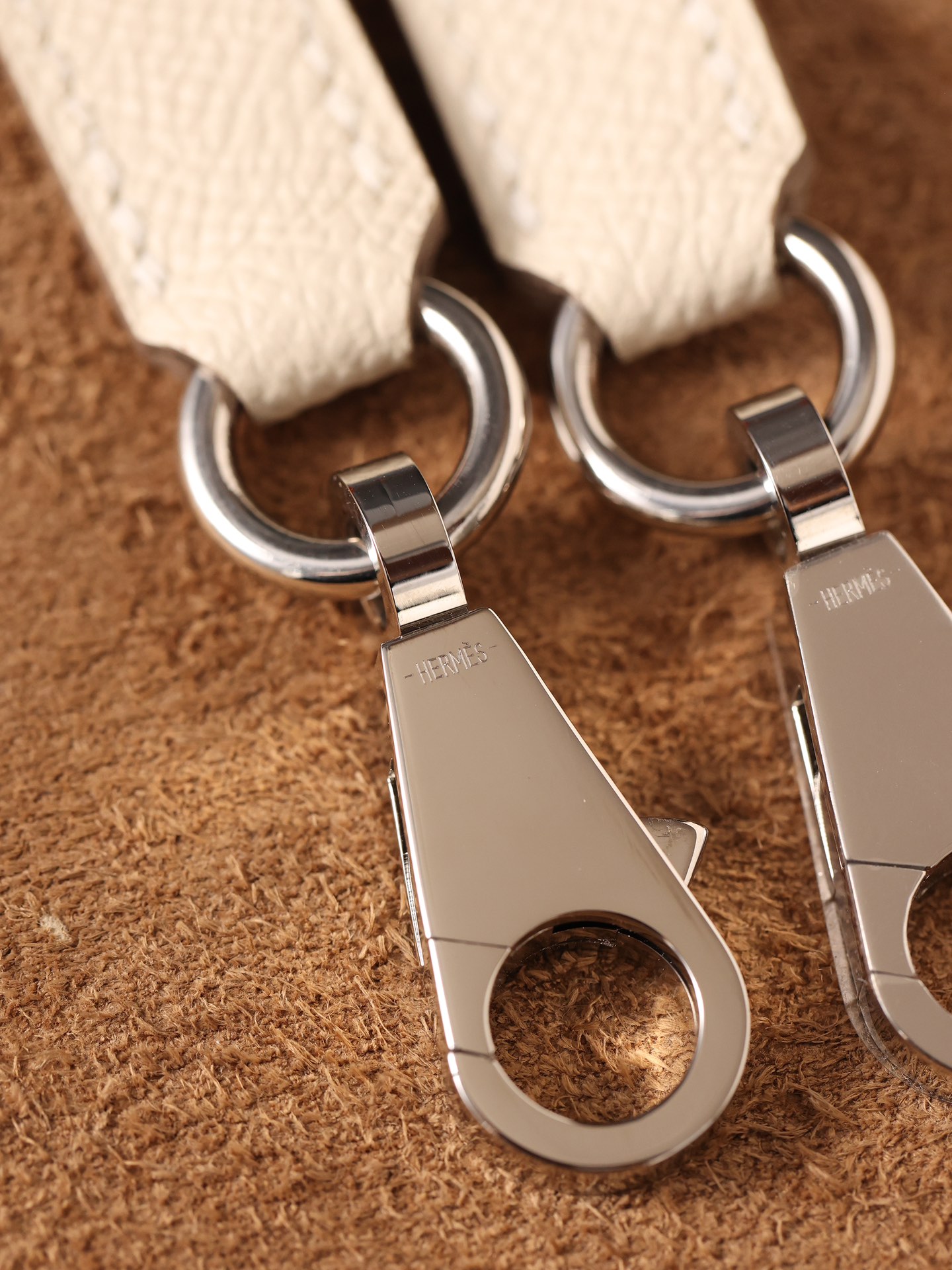 H**me5 Kelly Epsom Silver Lock Bag Cream For Women 9,8in/25cm