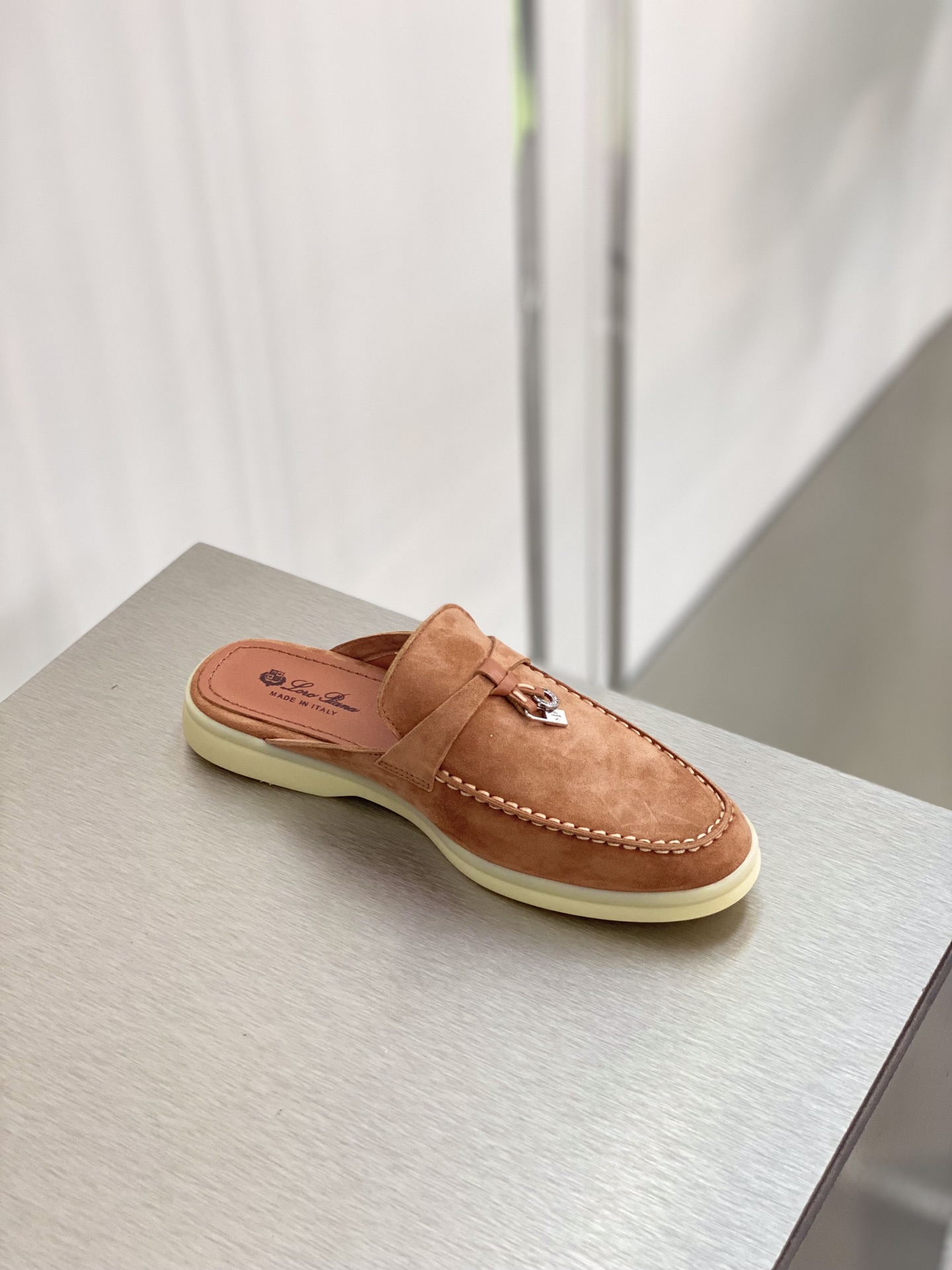 L0r0 P1ana Babouche Charms Walk Loafers Sorbet Pink For Women – FAI1543 303J