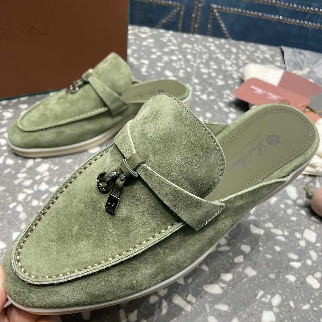 L0r0 P1ana Babouche Charms Walk Loafers Tea Room For Women – FAI1543 50KY