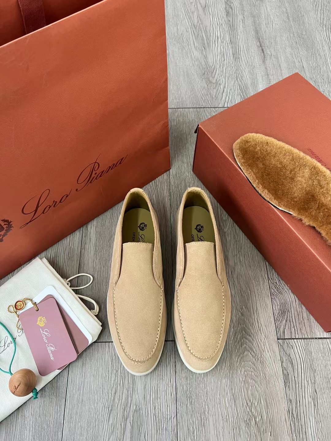 L0r0 P1ana Open Walk Boots Sandstone For Women – FAE9959 D044