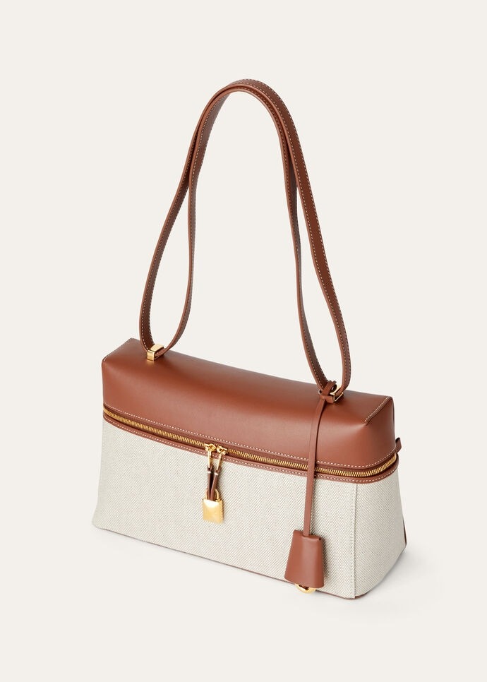 [True-to-ORIGINAL] L0r0 P1ana Extra Bag L27 Natural/Caramel Sugar For Women 11 in /27 cm FAO3001 B4AU