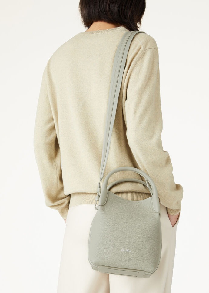 [True-to-ORIGINAL]L0r0 P1ana Small Bale Bag Light Wasabi For Women 6.7 in/ 17 cm FAN8964 50YB